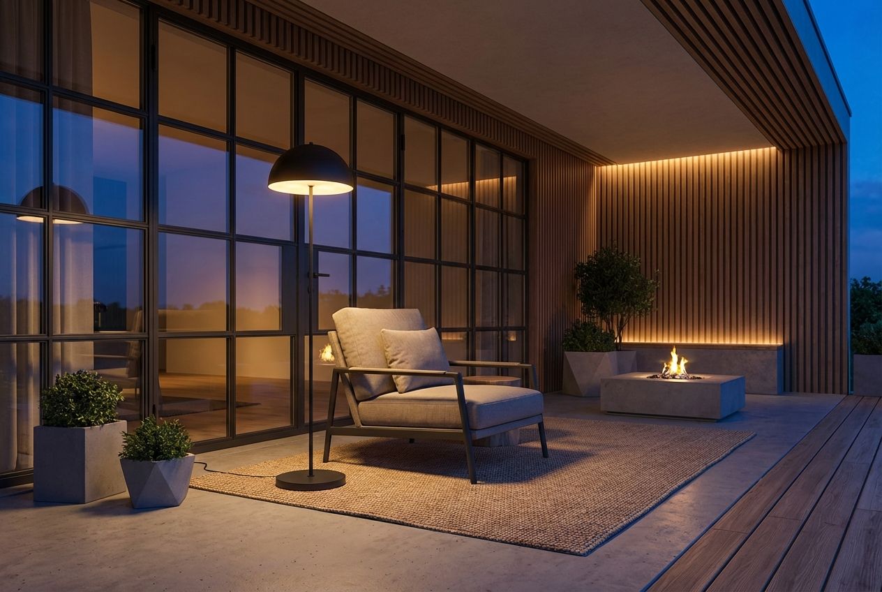 Buiten vloerlamp mushroom zwart oplaadbaar 3-staps dimbaar - Keira