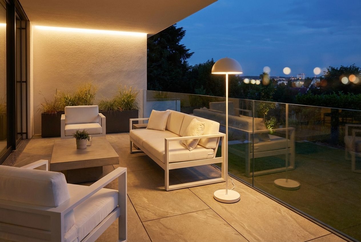 Buiten vloerlamp mushroom wit oplaadbaar 3-staps dimbaar - Keira