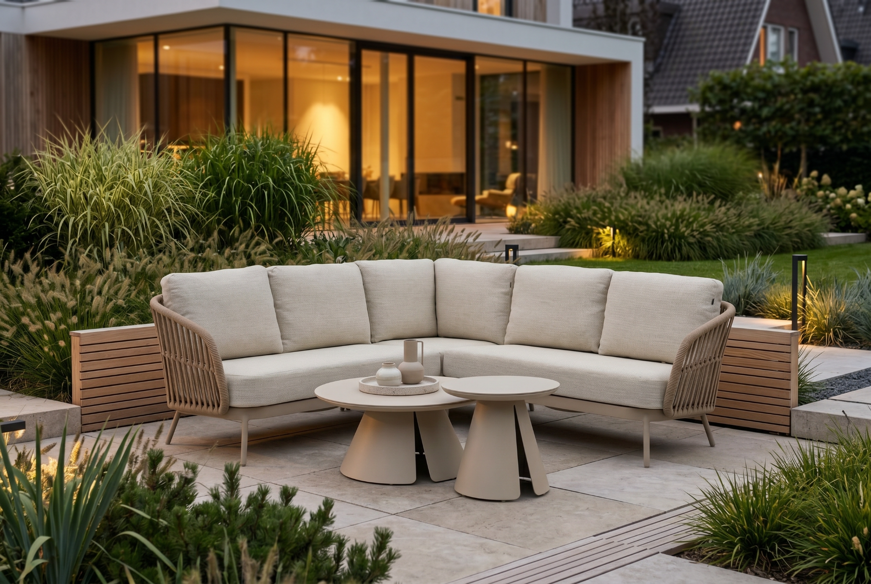 Coco Elara/Cayora 50/80 cm hoek loungeset 5-delig