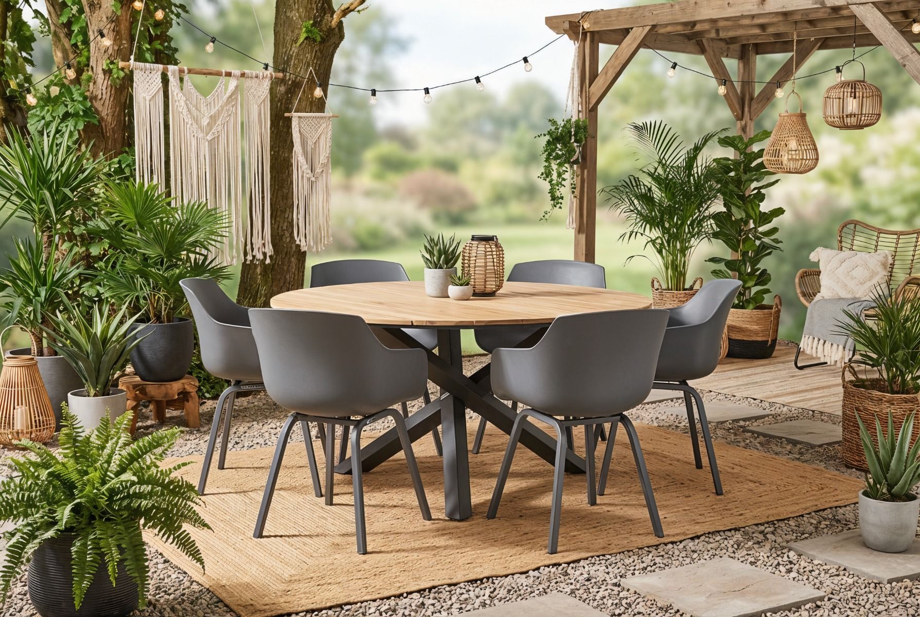 Lifestyle&#x20;Salina&#x2F;Fabriano&#x20;150&#x20;cm&#x20;dining&#x20;tuinset&#x20;7-delig