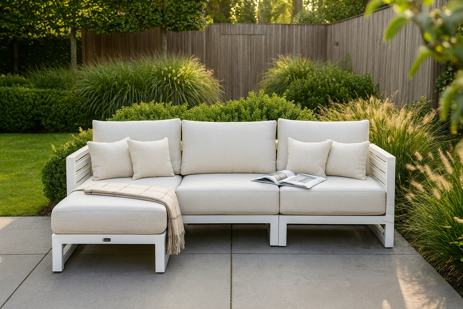 Santika Jaya chaise longue loungeset 4-delig