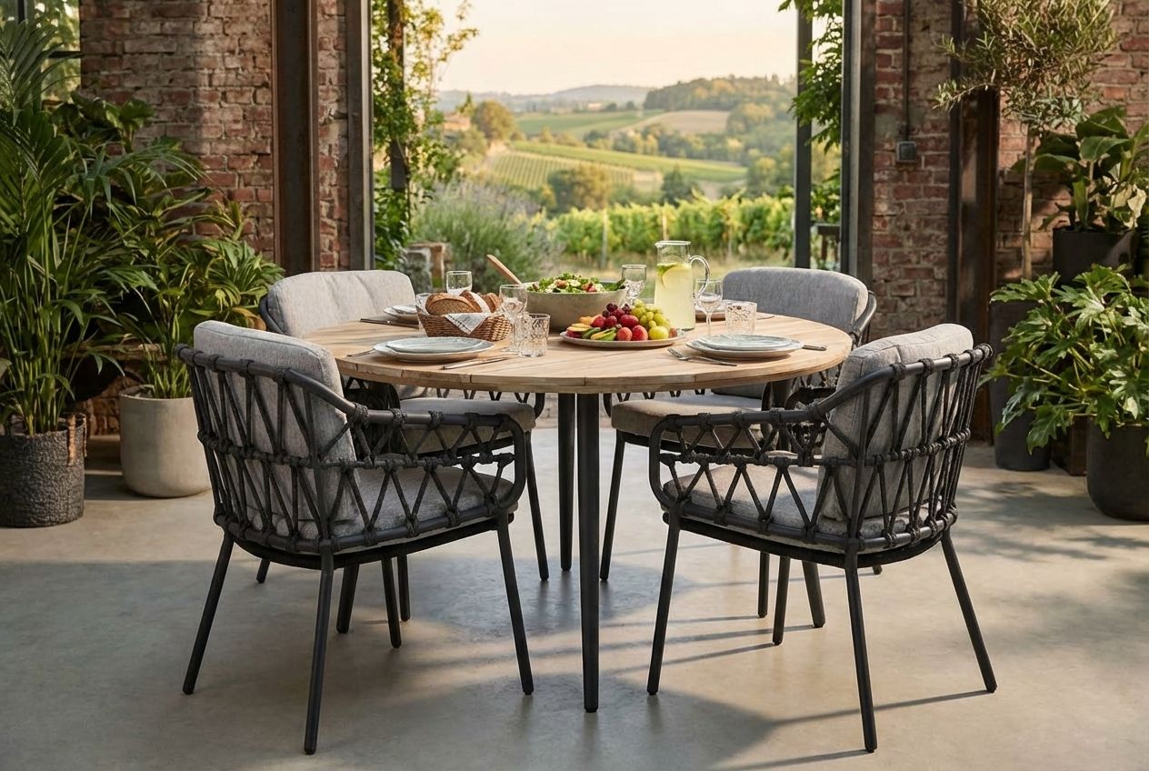 4 Seasons Calpi/Montana 130 cm dining tuinset 5-delig