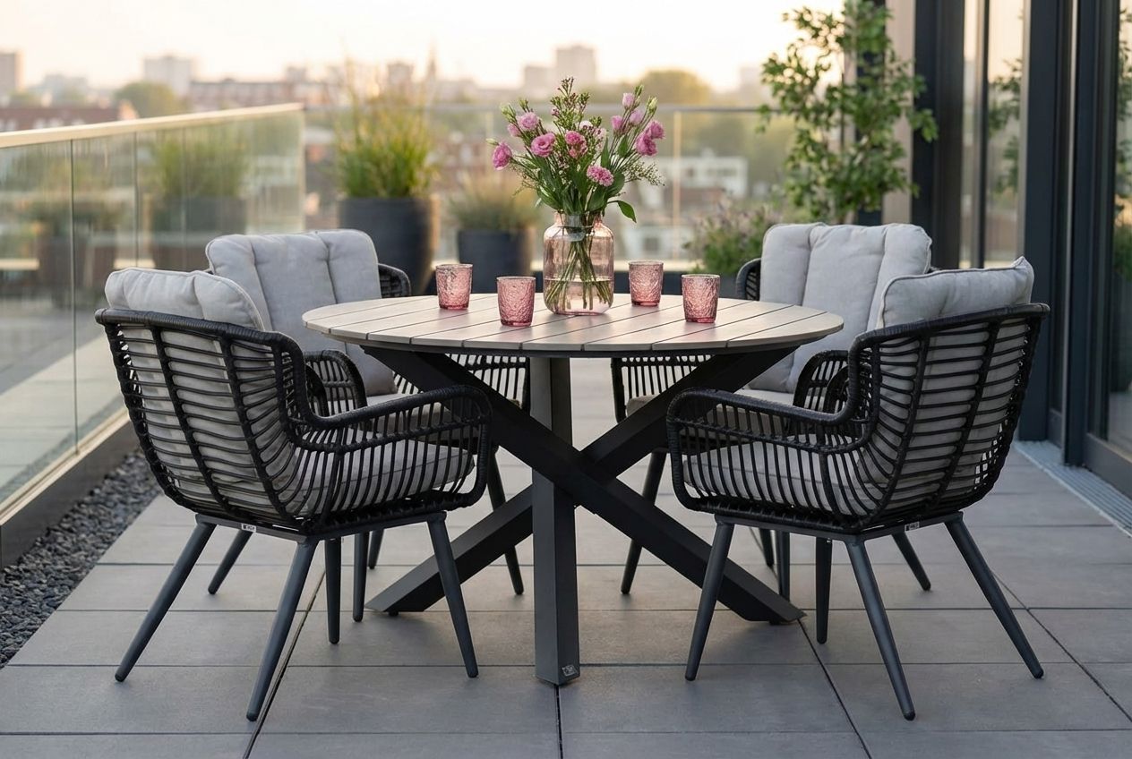 Coco&#x20;Azzano&#x2F;Ancona&#x20;125&#x20;cm&#x20;dining&#x20;tuinset&#x20;5-delig