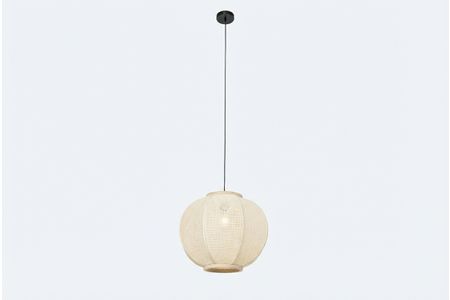 Oosterse hanglamp naturel stof 48 cm - Rob