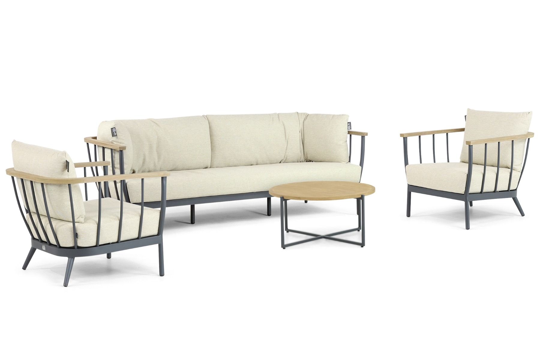 Apple Bee Condor stoel-bank loungeset 4-delig thumbnail