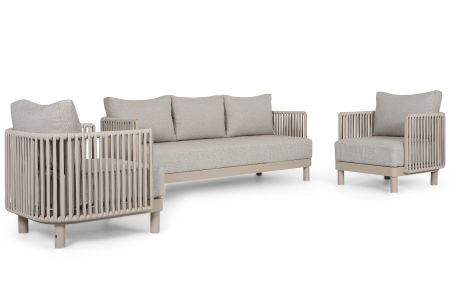 Solento stoel-bank loungeset 3-delig