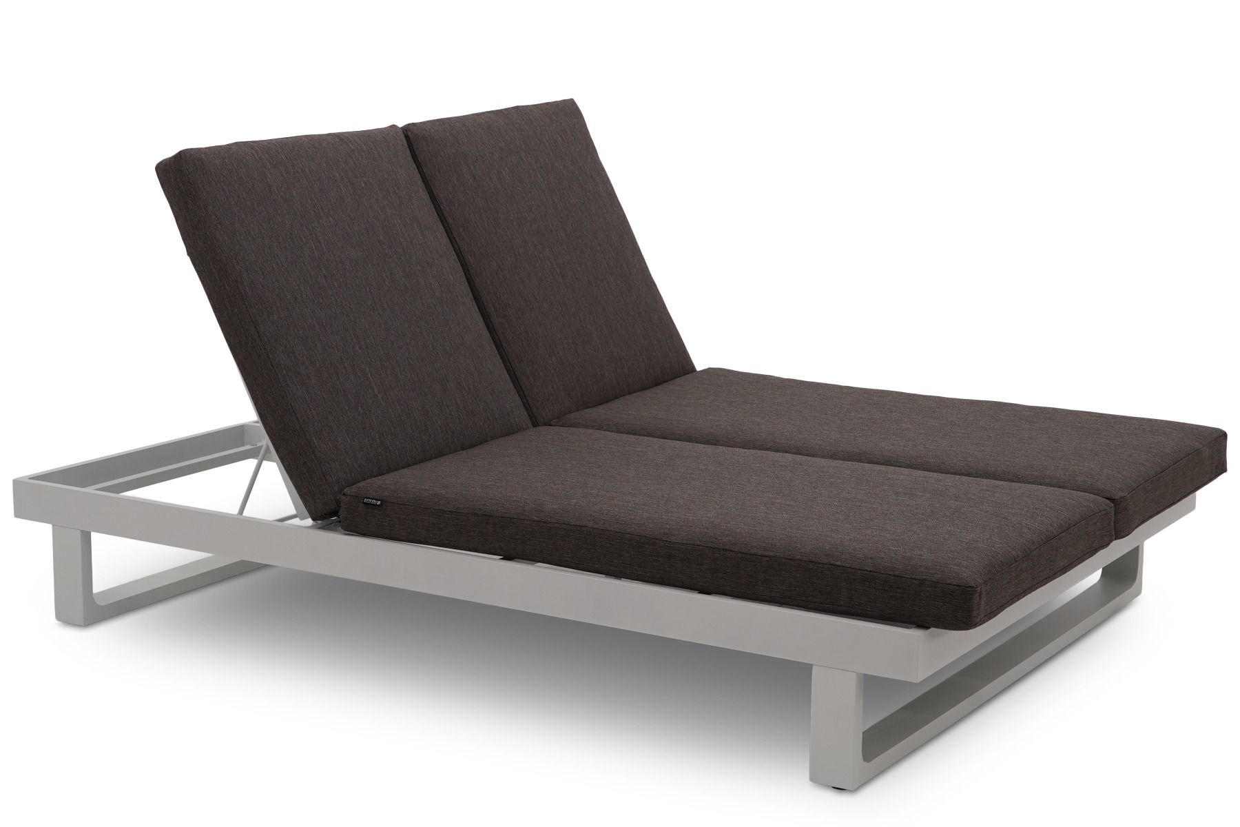 Lifestyle Massimo ligbed met kussen wit/dark grey