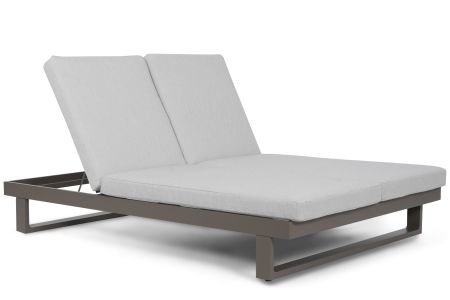 Lifestyle Massimo ligbed met kussen antraciet/soft grey