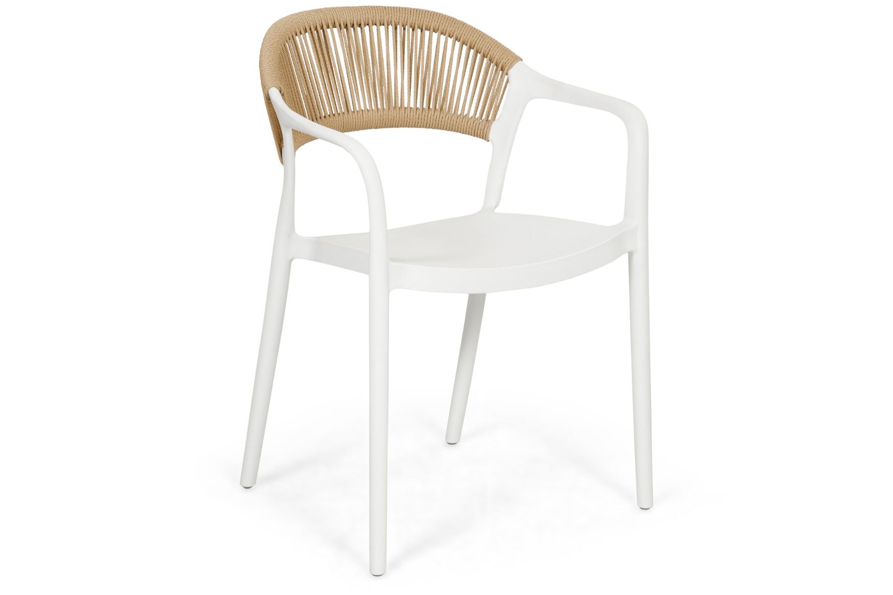 Domani Toscano dining tuinstoel stapelbaar white