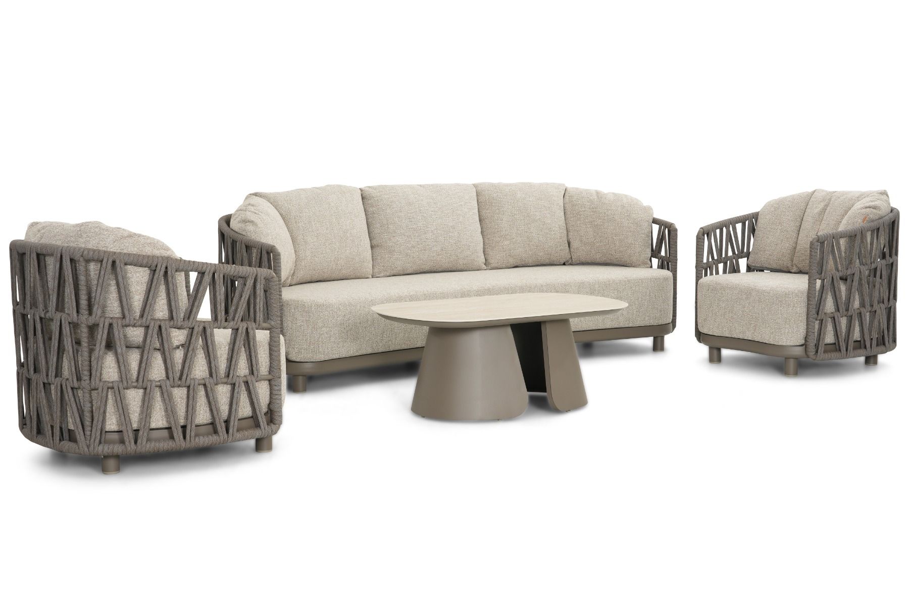 Santika Cayora stoel-bank loungeset 4-delig