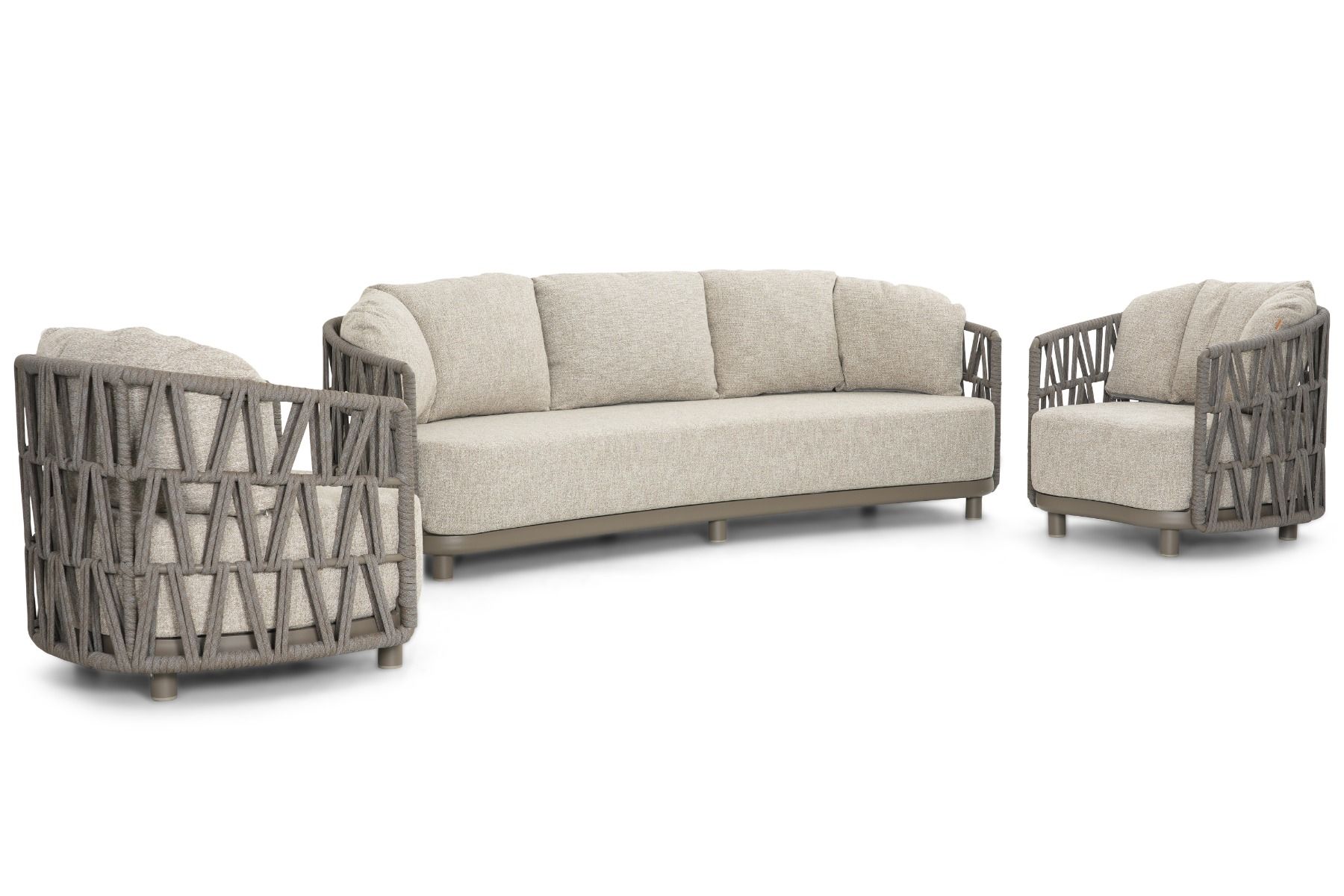 Santika Cayora stoel-bank loungeset 3-delig