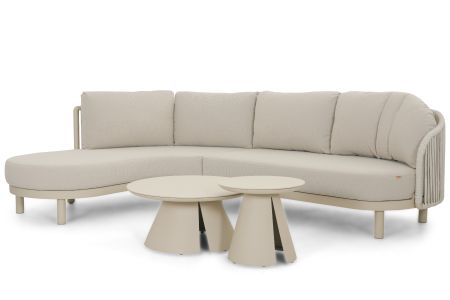Santika Nanda/Cayora 50/80 cm hoek loungeset 4-delig