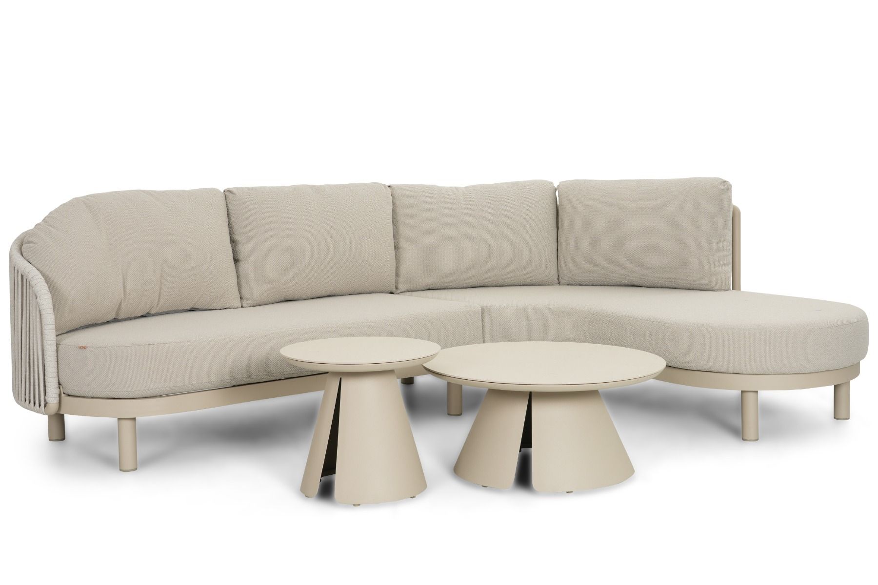 Santika Nanda/Cayora 50/80 cm hoek loungeset 4-delig