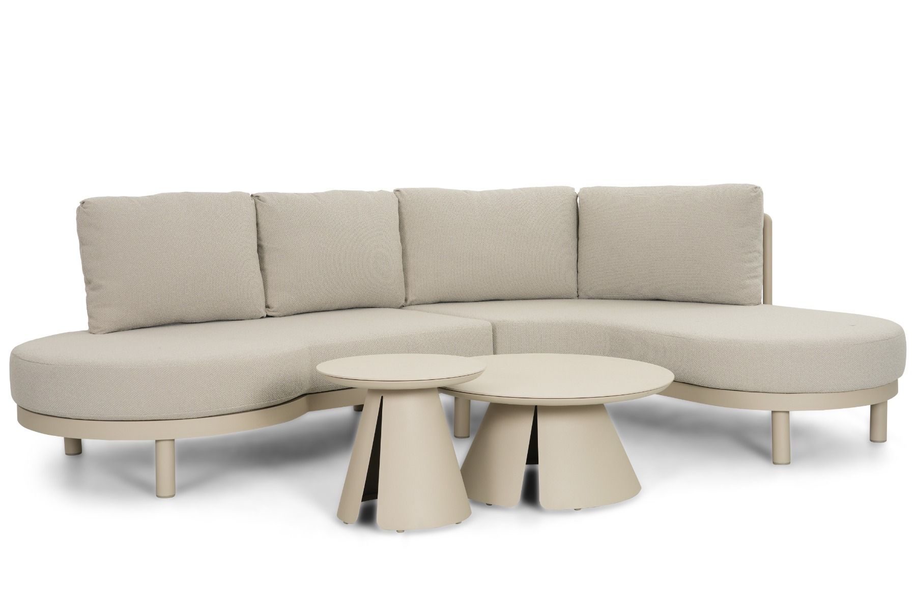 Santika Nanda/Cayora 50/80 cm organisch loungeset 4-delig