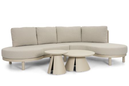 Santika Nanda/Cayora 50/80 cm organisch loungeset 4-delig