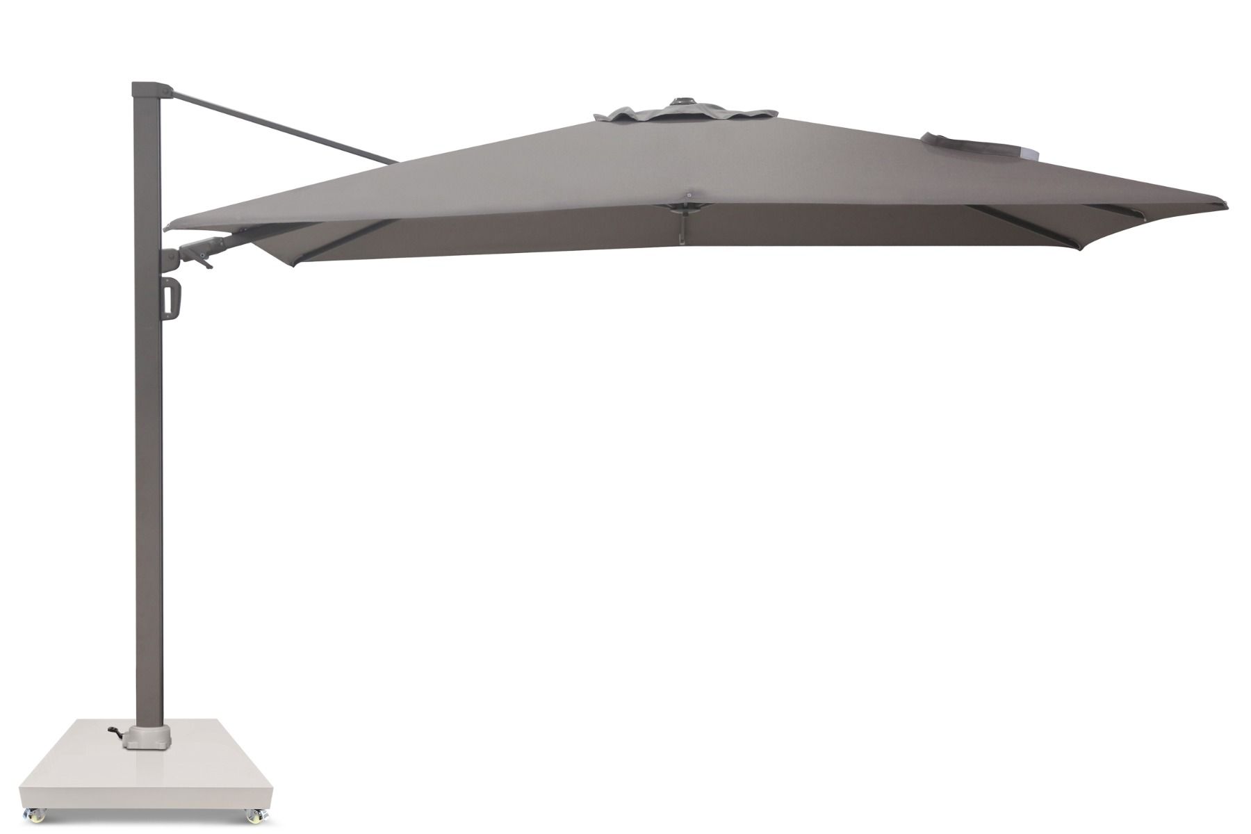 Camello Luna zweefparasol 3.5x2.6 m (pole at 2.6M side) (excl. voet)