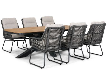 Lifestyle Vicente/Camila 220x100 cm dining tuinset 7-delig