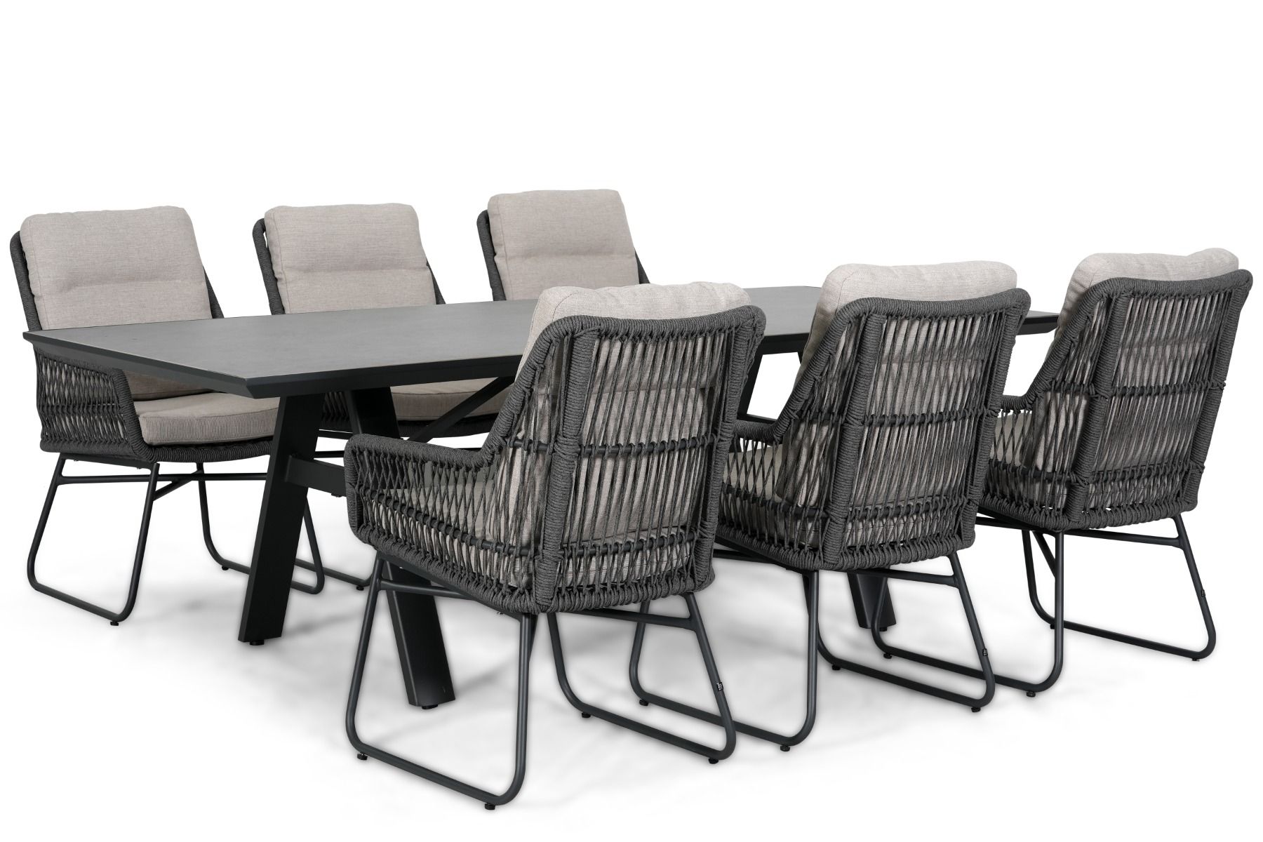 Lifestyle Vicente/Monza 230 cm dining tuinset 7-delig