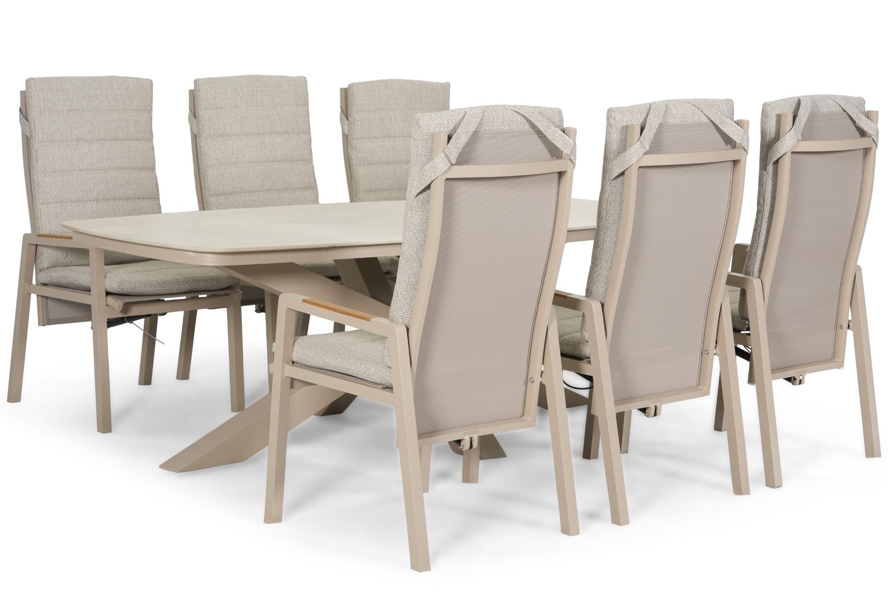 Lifestyle Vivaro/Belluno 220x100 cm dining tuinset 7-delig