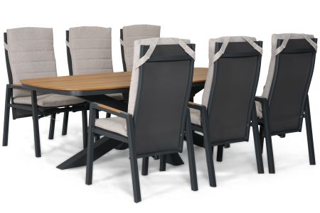 Lifestyle Vivaro/Camila 220x100 cm dining tuinset 7-delig
