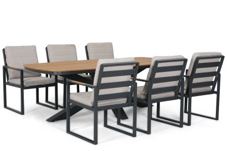 Lifestyle Alessio/Camila 220x100 cm dining tuinset 7-delig