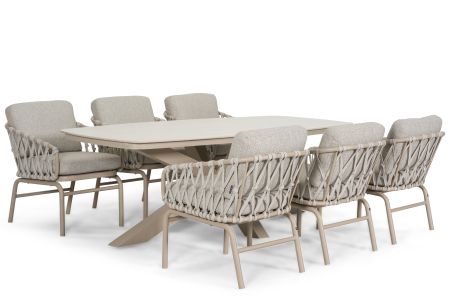 Lifestyle Ventana/Provence 220x100 cm dining tuinset 7-delig