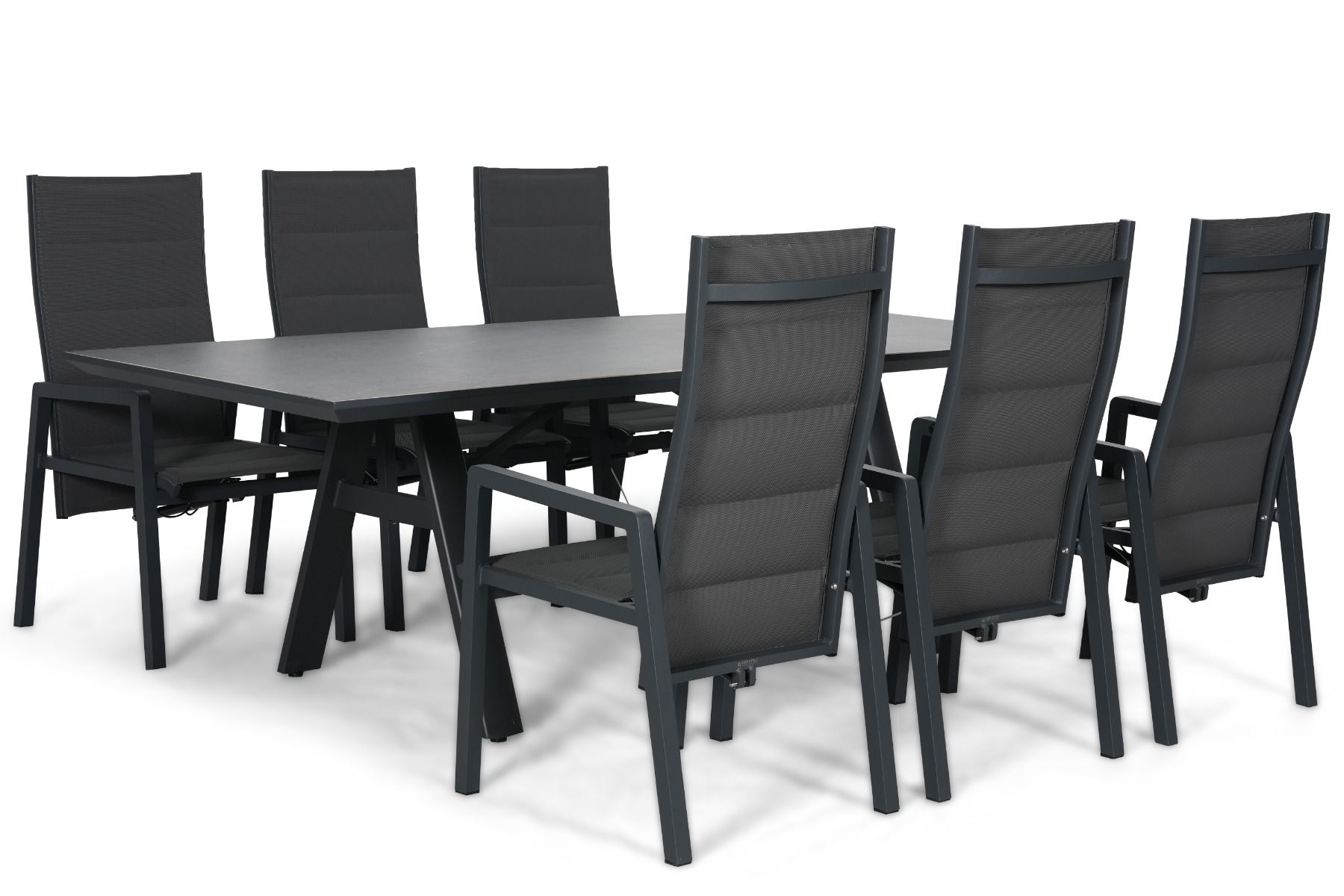 Lifestyle Essence/Monza 230x100 cm dining tuinset 7-delig