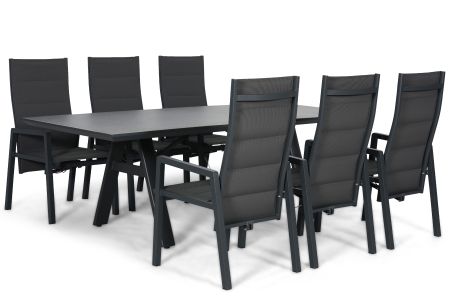 Lifestyle Essence/Monza 230x100 cm dining tuinset 7-delig