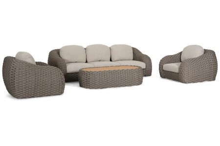 Santika Corda stoel-bank loungeset 4 delig