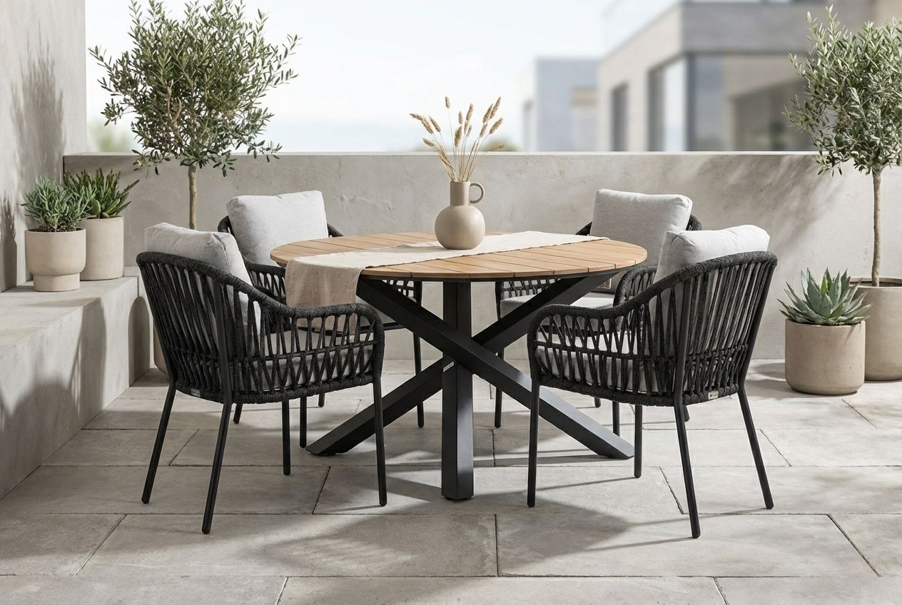 Coco&#x20;Puerto&#x2F;Ancona&#x20;125&#x20;cm&#x20;dining&#x20;tuinset&#x20;5-delig