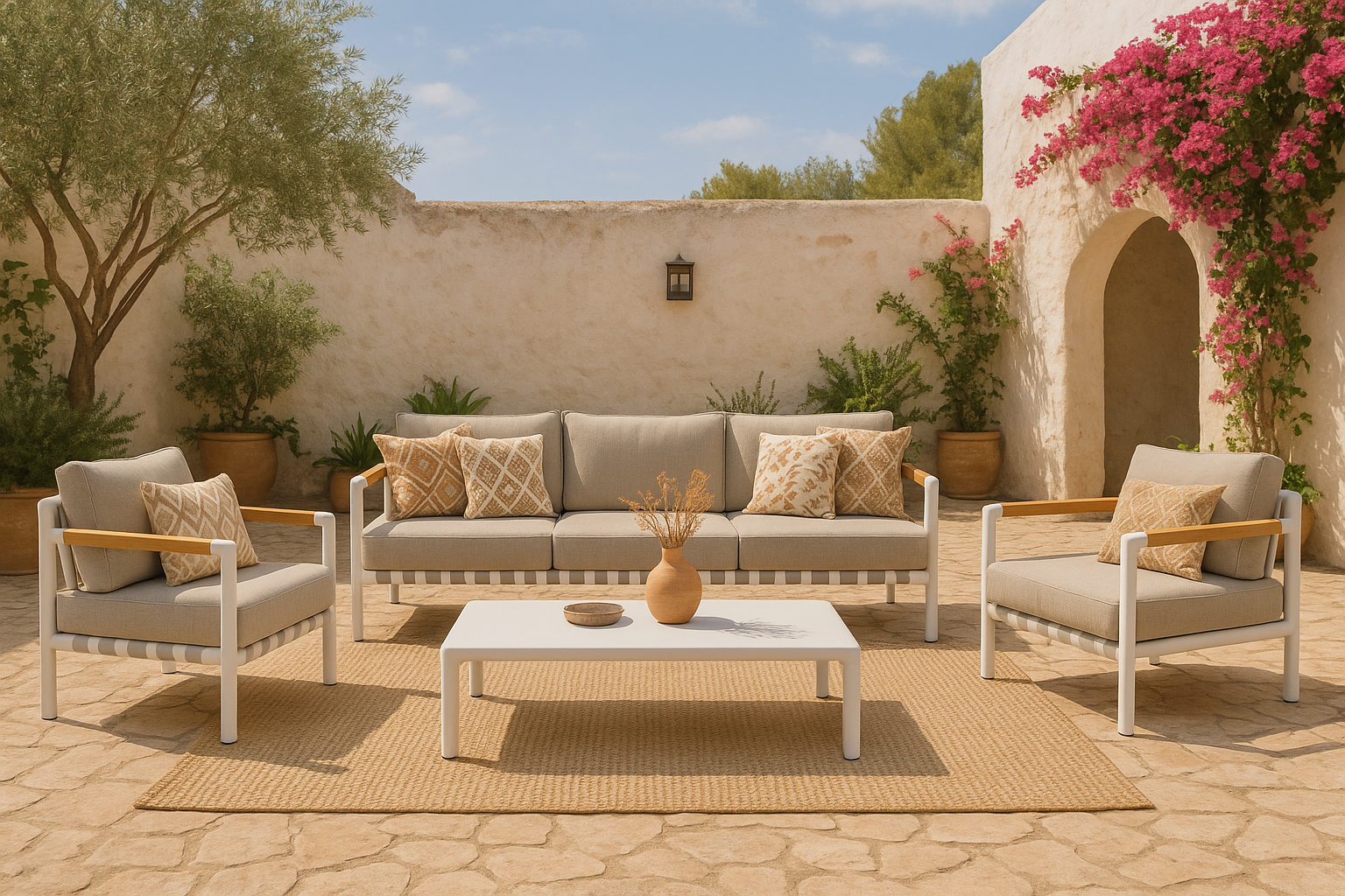 Coco Avellino stoel-bank loungeset 4-delig