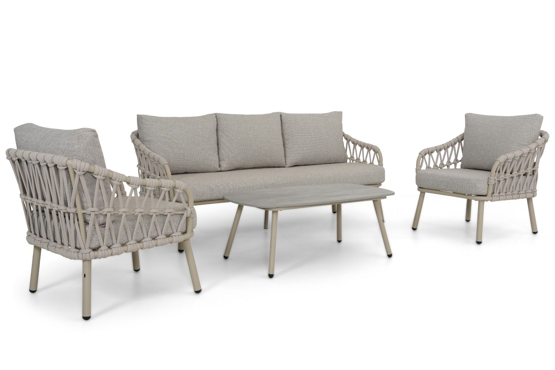 Coco Oliva stoel-bank loungeset 4-delig