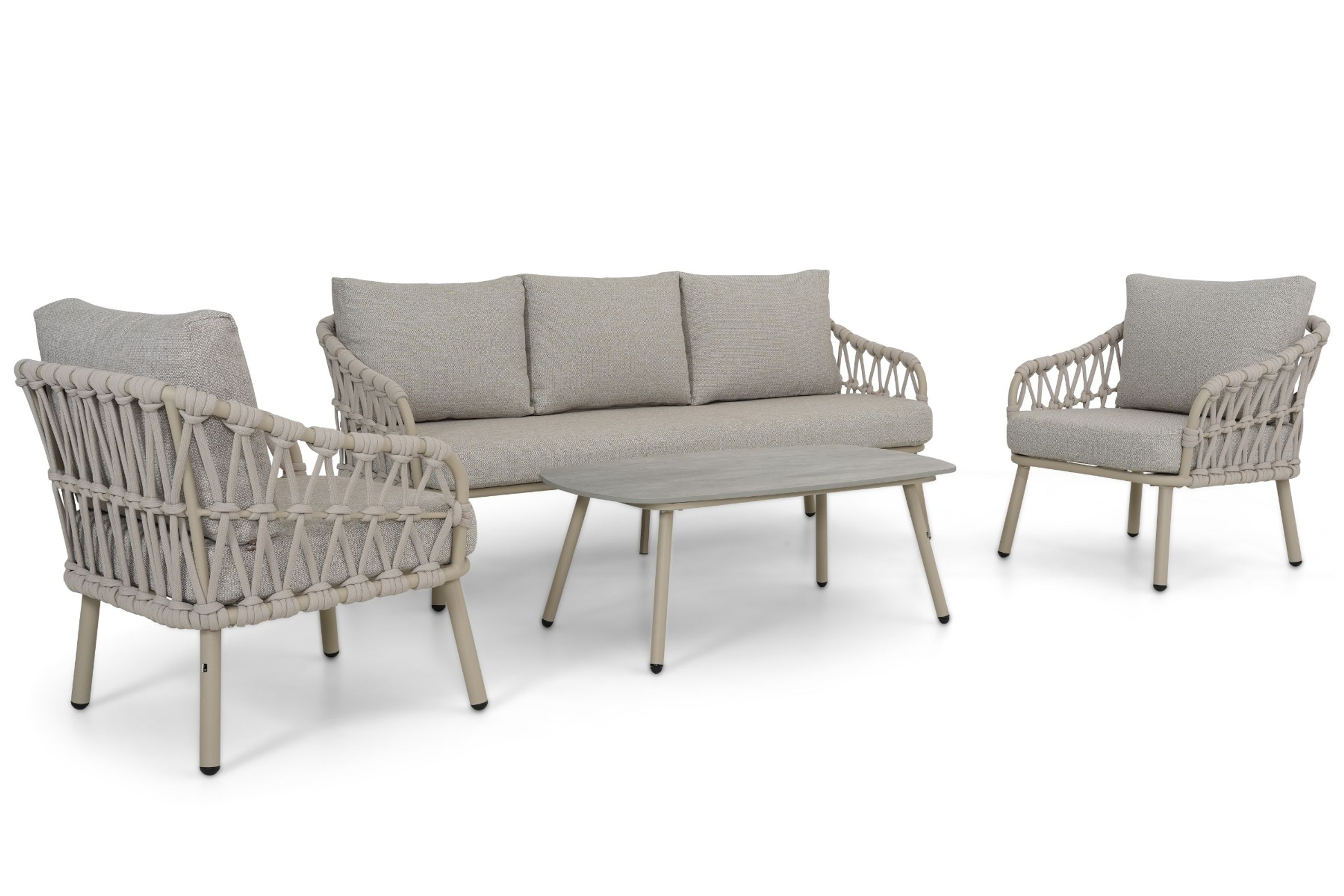 Coco Oliva stoel-bank loungeset 4-delig