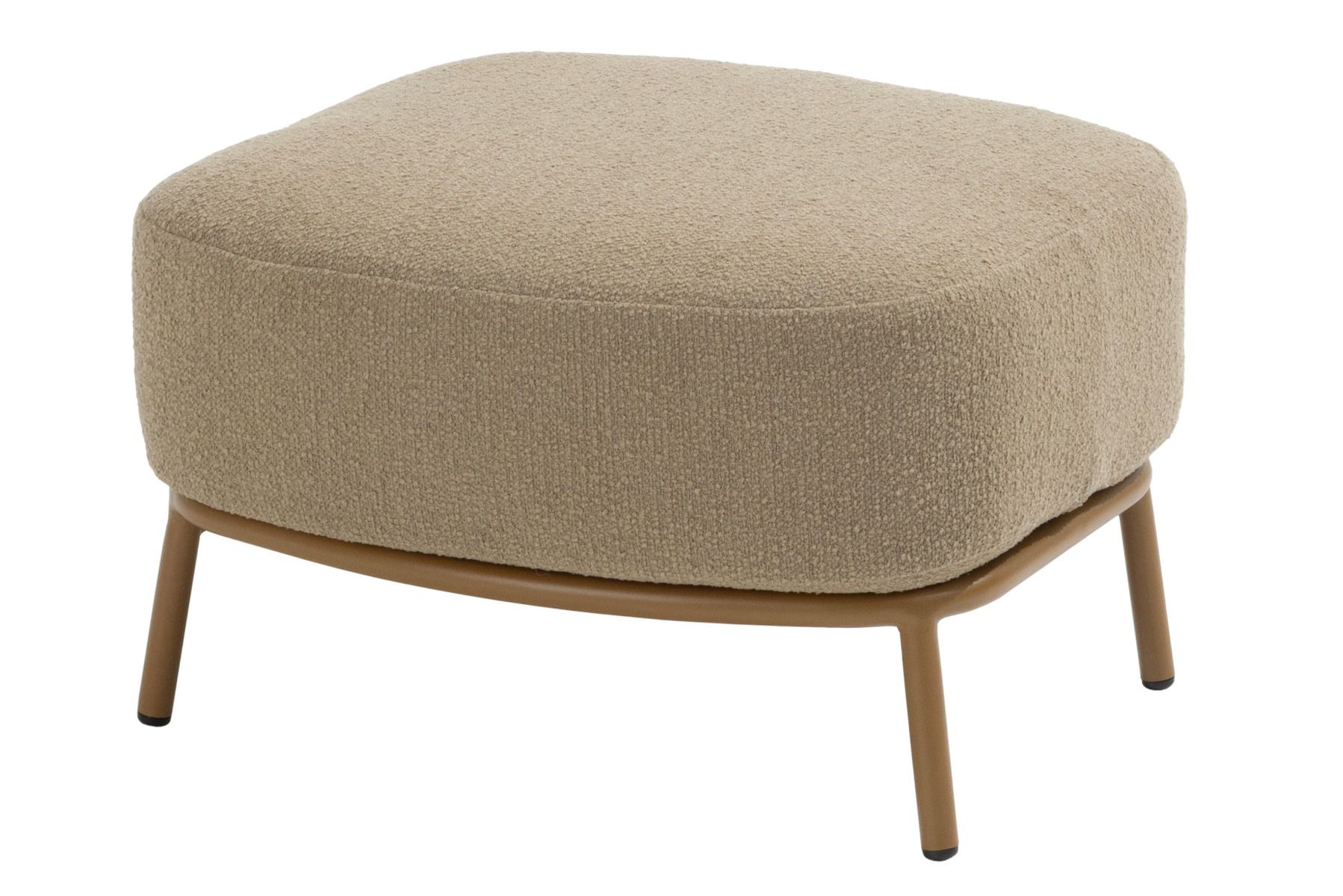 4 Seasons Biarritz Hocker amber mit Kissen