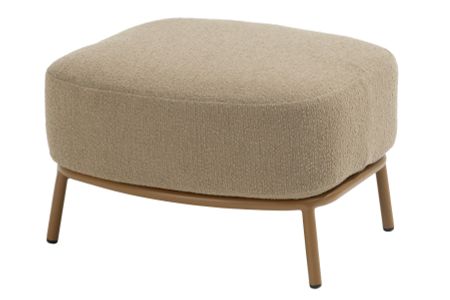 4 Seasons Biarritz Hocker amber mit Kissen