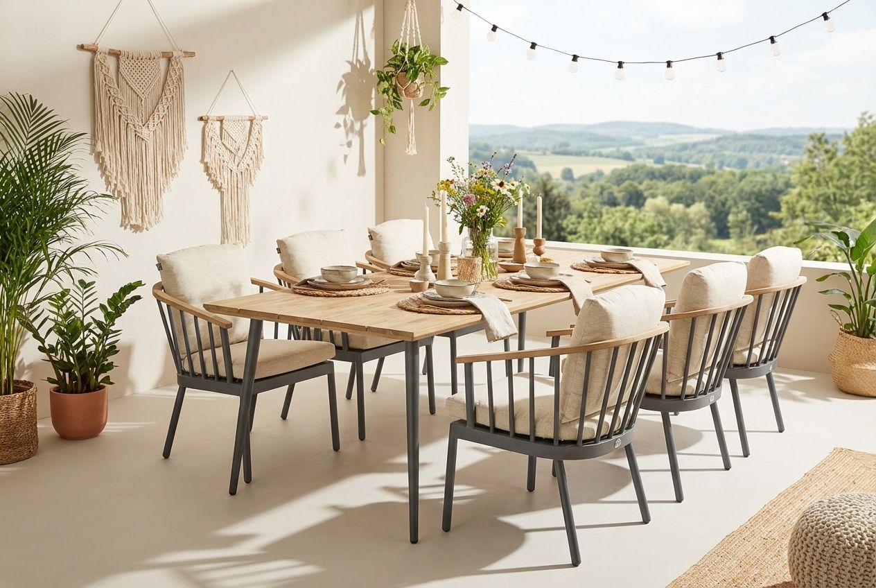 Apple&#x20;Bee&#x20;Condor&#x2F;Montana&#x20;240&#x20;cm&#x20;dining&#x20;tuinset&#x20;7-delig