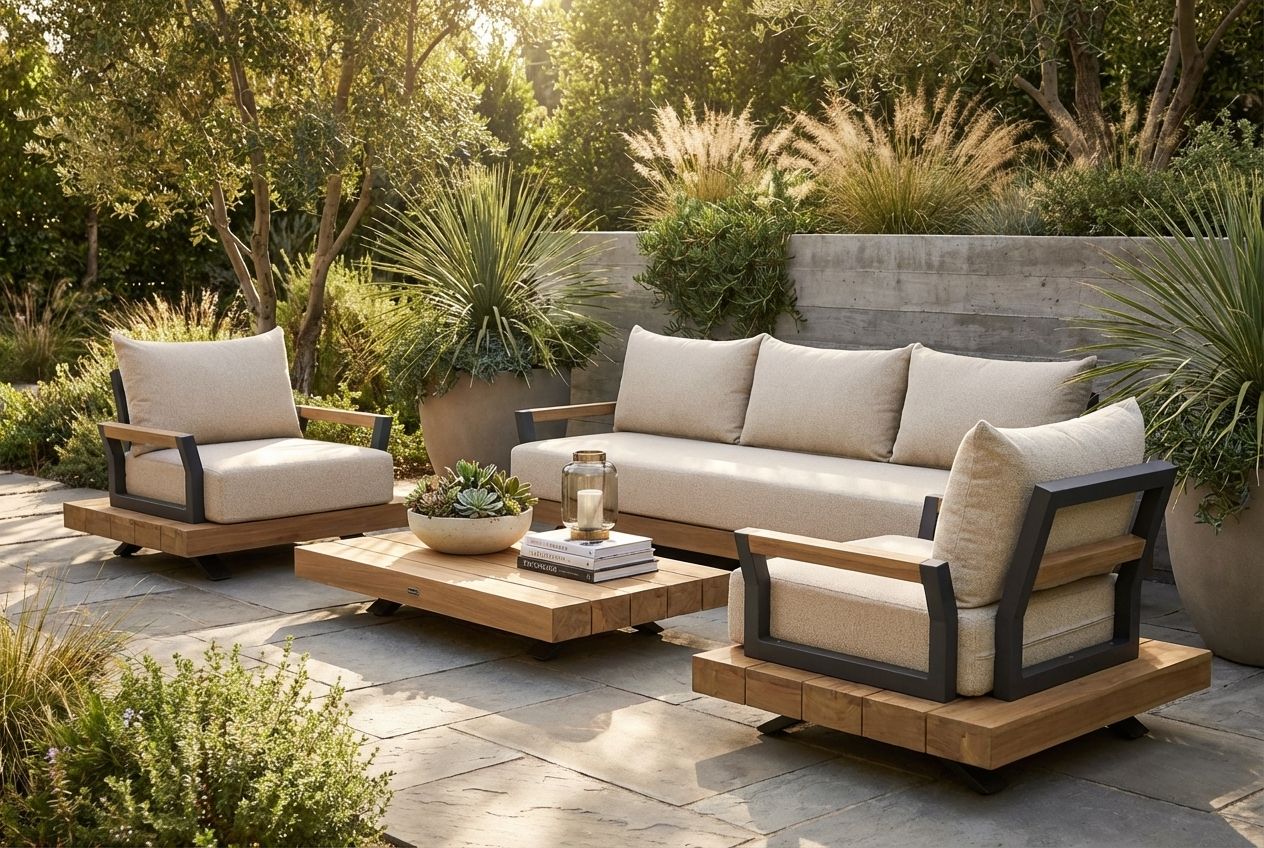 Santika Supreme/Supralux 130 cm stoel-bank loungeset 4-delig