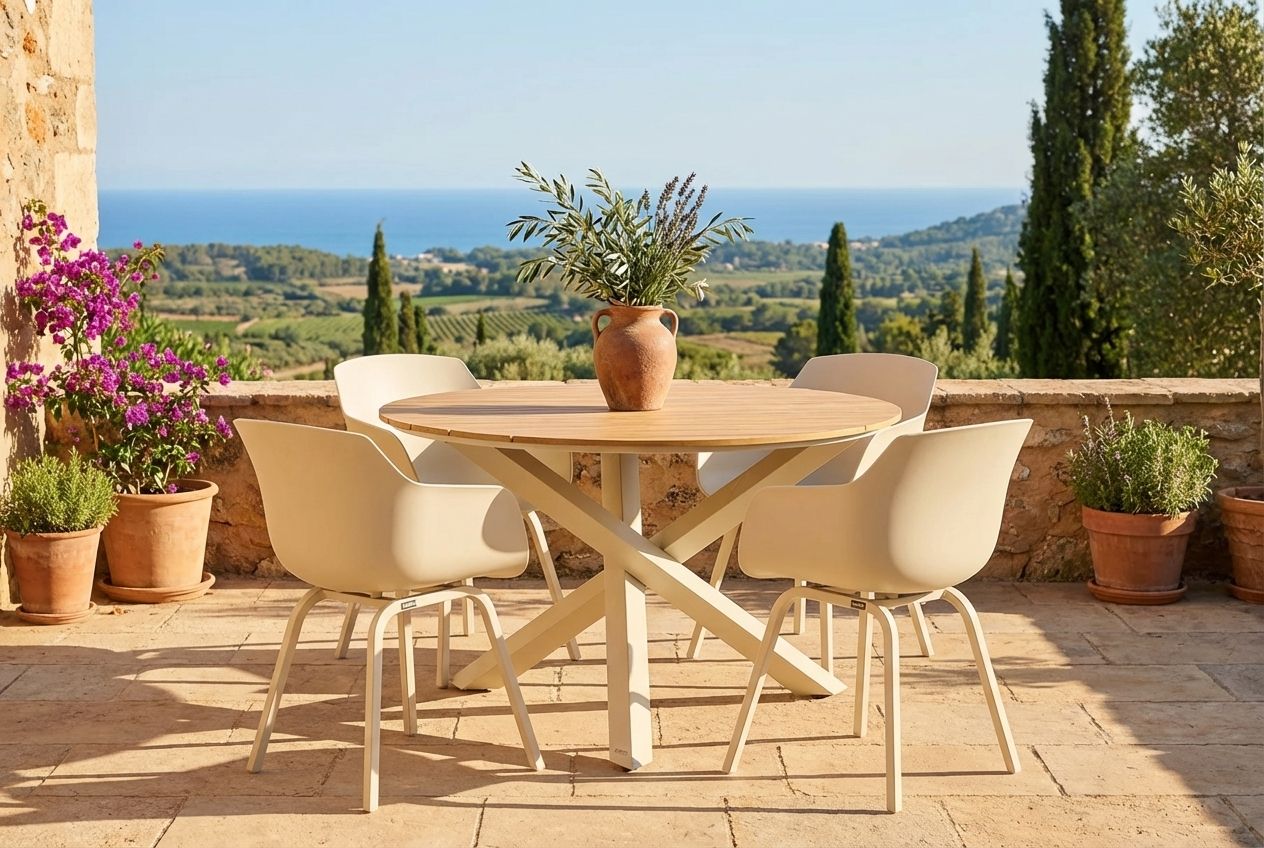 Lifestyle Salina/Ancona 125 cm dining tuinset 5-delig