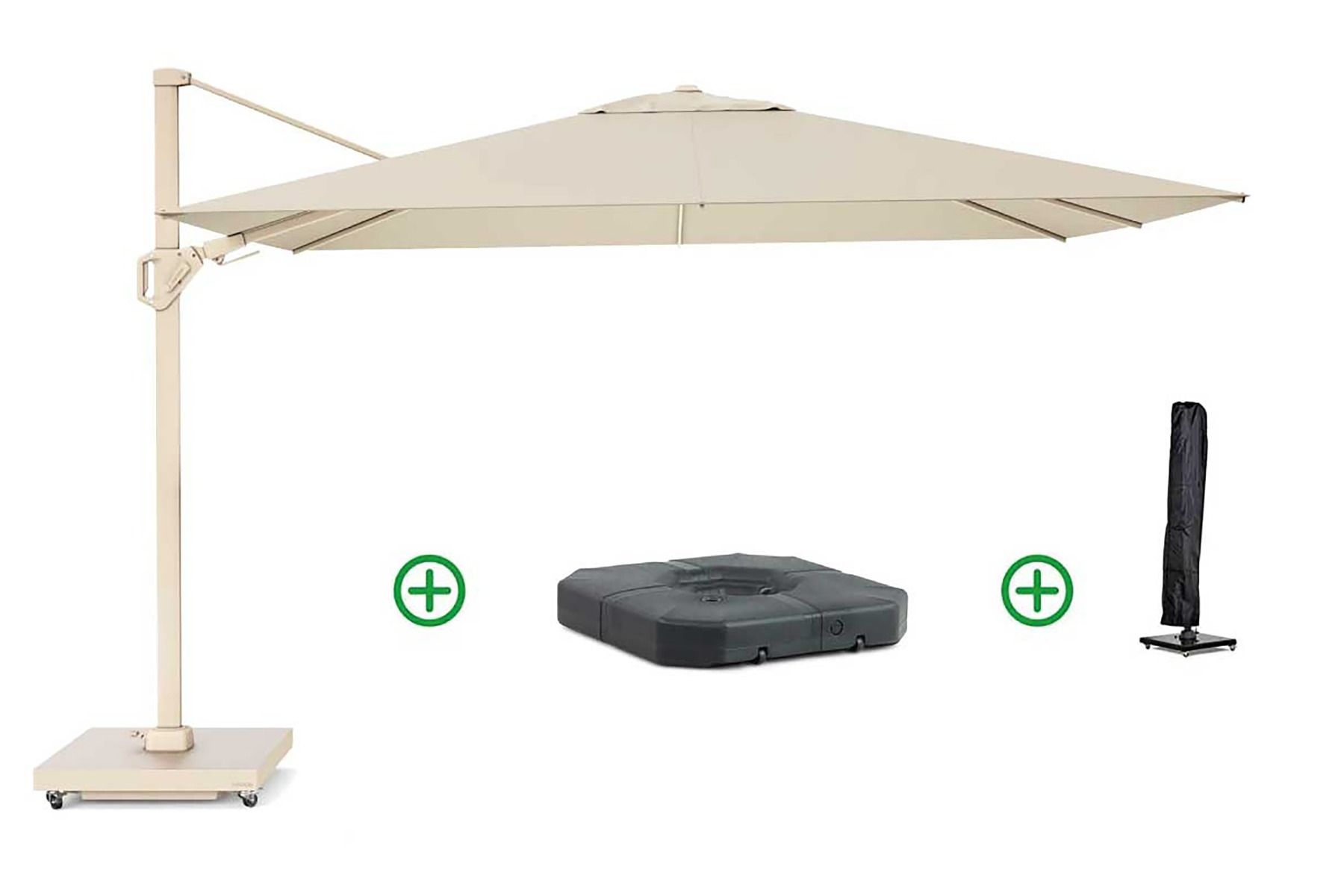Platinum Challenger T² Premium 260x350 (incl. voet + hoes) Champagne