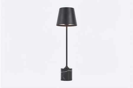 Moderne tafellamp zwart 37cm incl. LED dimbaar IP54 oplaadbaar - Topi