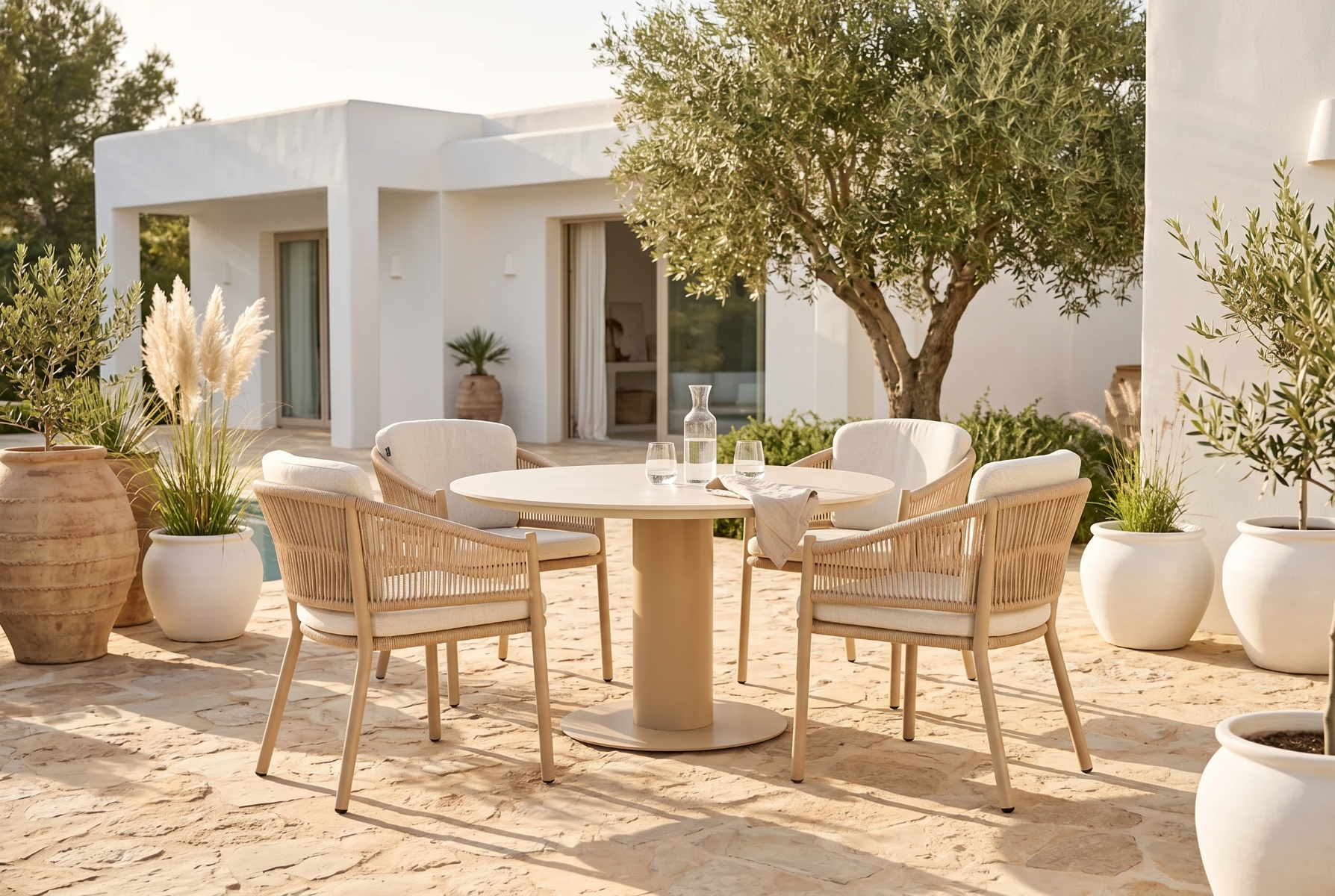 Hartman Altea/Girona 120 cm dining tuinset 5-delig