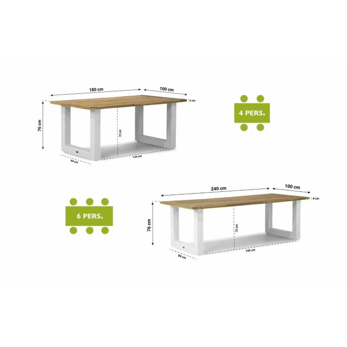 Lifestyle Parma/Talai 240 cm dining tuinset 7-delig