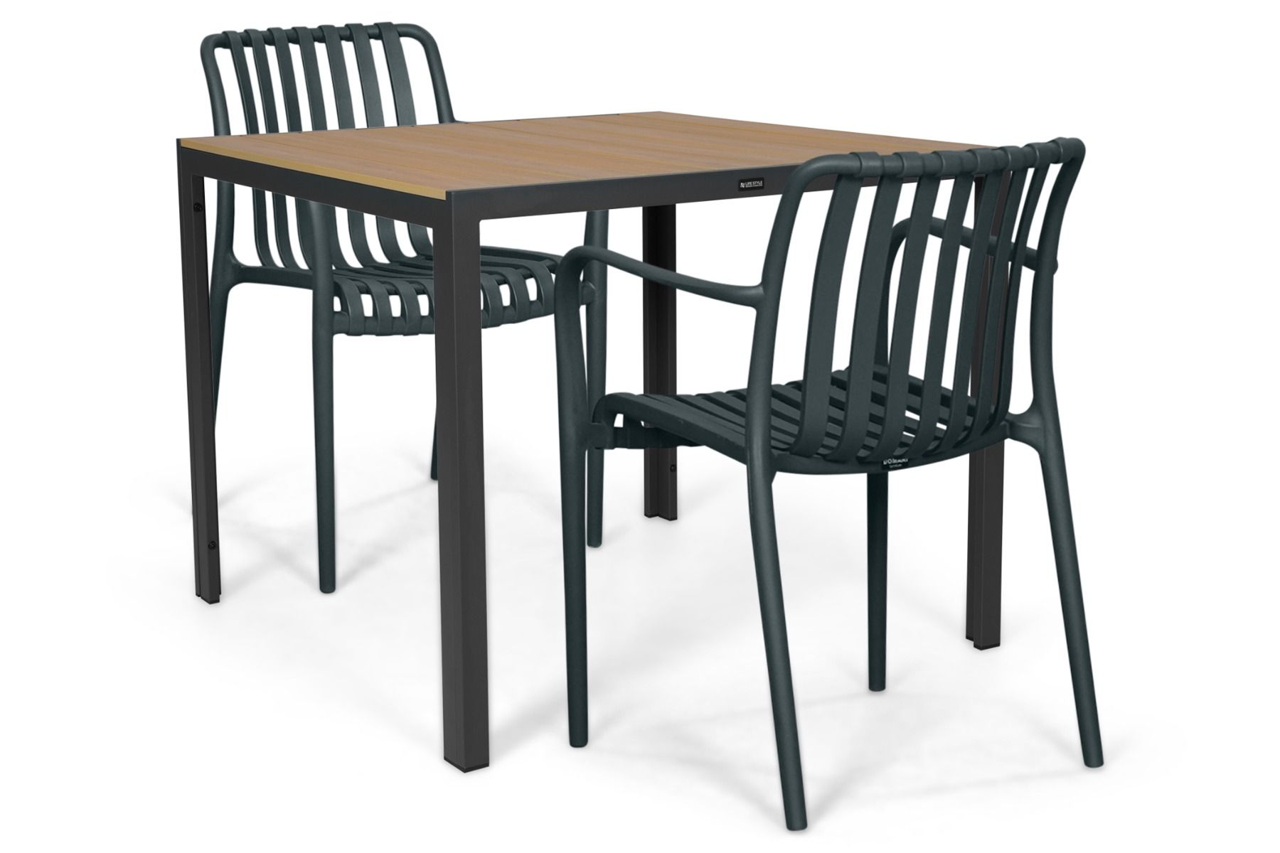 Domani Alba/Creta 90x90 cm dining tuinset 3-delig