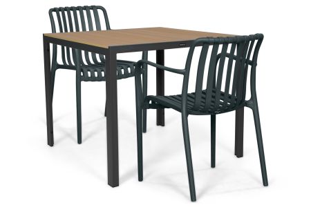 Domani Alba/Creta 90x90 cm dining tuinset 3-delig