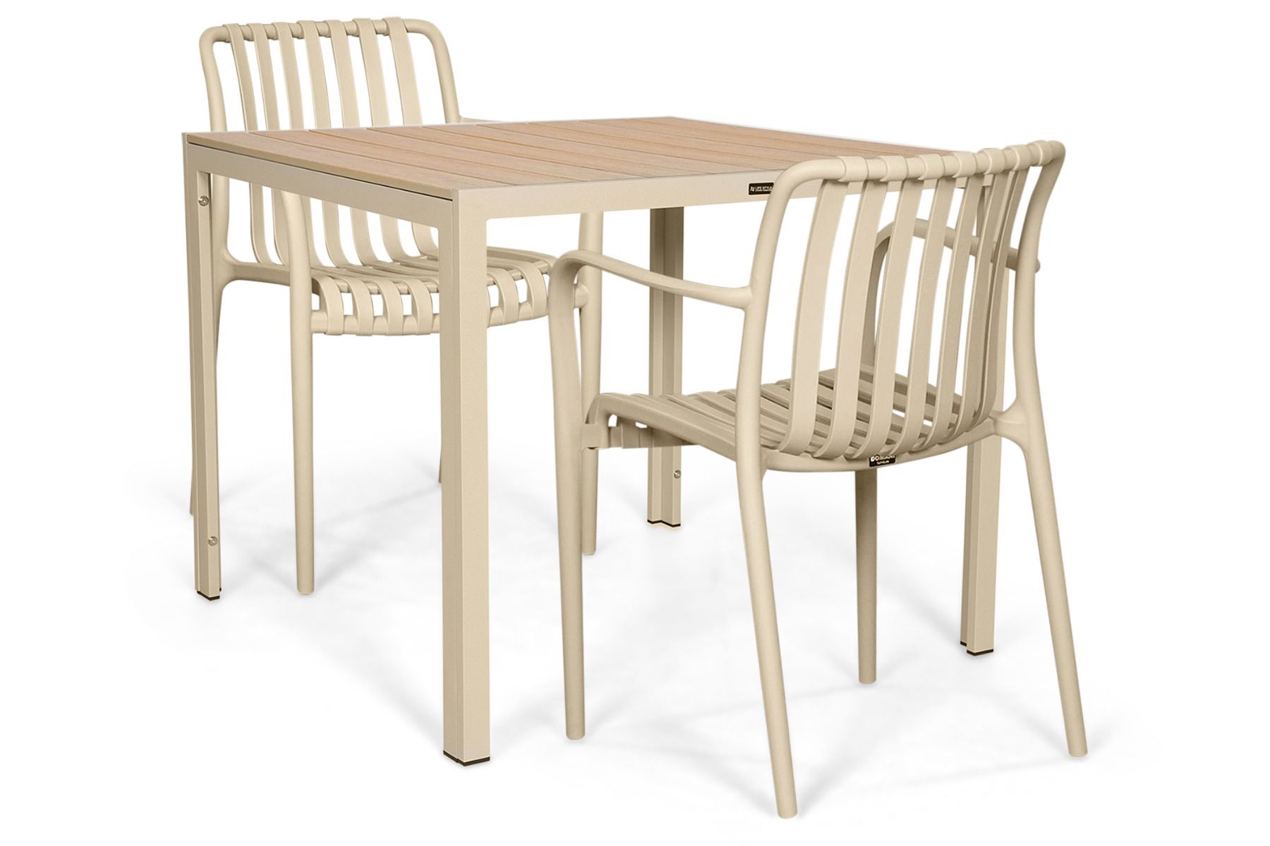 Domani Alba/Creta 90x90 cm dining tuinset 3-delig