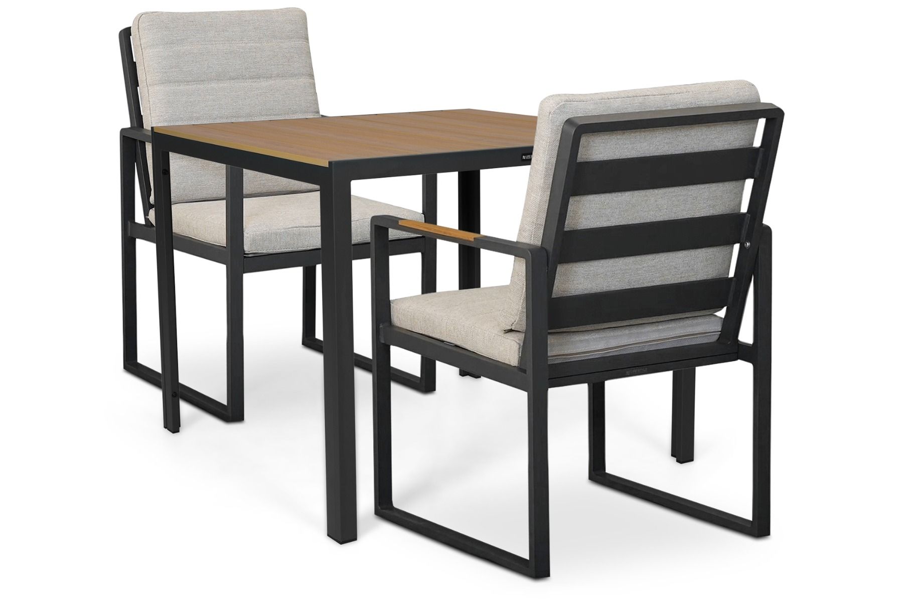 Lifestyle Alessio/Creta 90x90 cm dining tuinset 3-delig