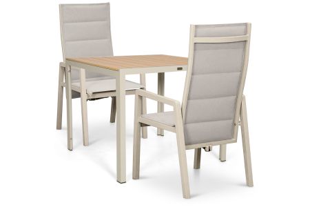 Lifestyle Essence/Creta 90x90 cm dining tuinset 3-delig