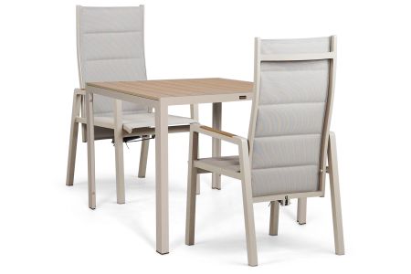 Lifestyle Essence/Creta 90x90 cm dining tuinset 3-delig