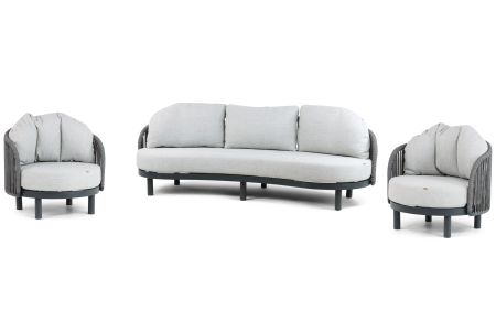 Santika Nanda stoel-bank loungeset 3-delig