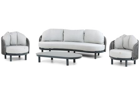 Santika Nanda stoel-bank loungeset 4-delig